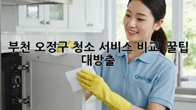 부천 오정구 청소 서비스 비교 🔍 꿀팁 대방출! ✨