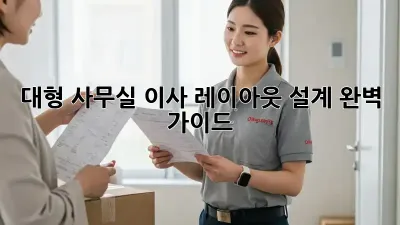대형 사무실 이사? 레이아웃 설계 완벽 가이드!